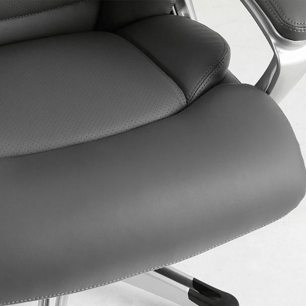 Кресло офисное BRABIX PREMIUM "Level EX-527", пружинный блок, рециклированная кожа, серое, 531937 - Вид 10