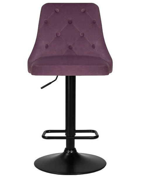 Набор 2 шт Стул барный DOBRIN JOSEPH BLACK (пудрово-сиреневый велюр (MJ9-52)) - Вид 7