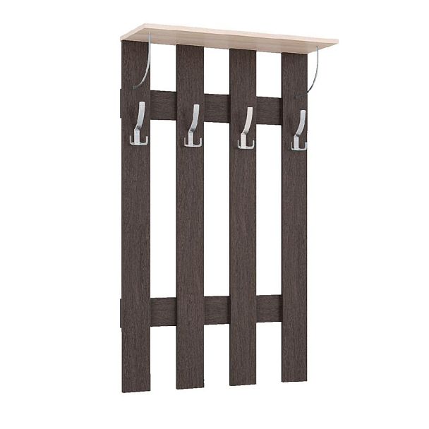 Ямайка Вешалка ЯПВ-1 (700*1200*260) венге/дуб молочный - Вид 1