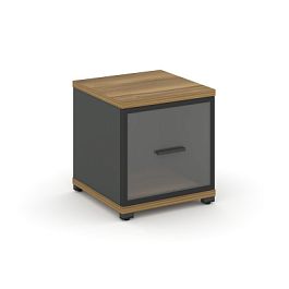 Concept Шкаф 1 узкая секция, 1 ниша CN.STU-113 RPB A Сандал Янтарный/Антрацит/Металл Антрацит/Прозрачный 420*420*450 - Фото предпросмотра