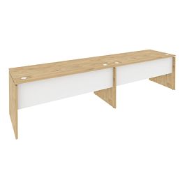 Onix Рабочая станция O.RS-2.4.7 Тиквуд светлый/Белый бриллиант 3160*720*750 - Фото предпросмотра