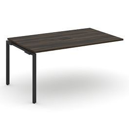 Concept Проходной наборный элемент переговорного стола CN.NPRG-014 Дуб Мали/Металл Черный 1580*980*750 - Фото предпросмотра