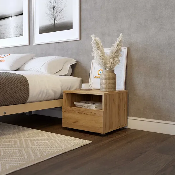 Тумба прикроватная Эмили, дуб золотой - Вид 3