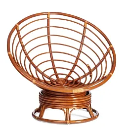 Кресло-качалка Папасан/Papasan (W 23/01 B) /без подушки/Pecan (орех) - Фото предпросмотра