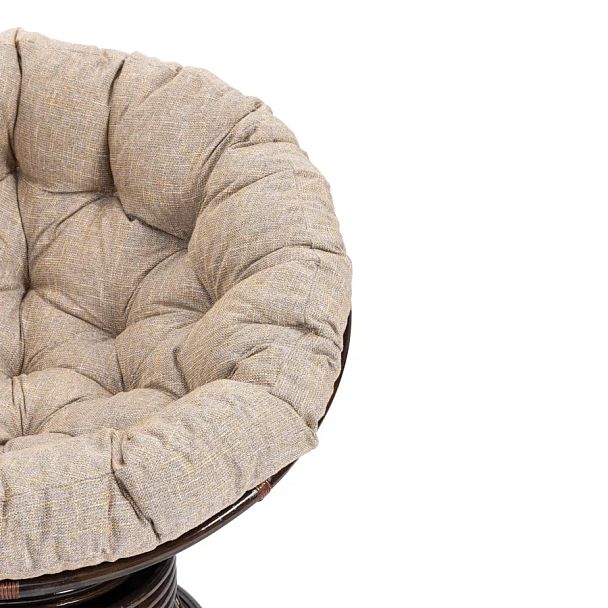 Кресло-качалка Папасан/Papasan (W 23/01 B) /с подушкой/Antique brown (античный черно-коричневый) - Вид 7