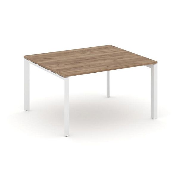 Style Project Next Стол переговорный SN-59P.SPRG-032.3 Дуб Табак/Металл Белый 1180*1180*750 - Вид 1