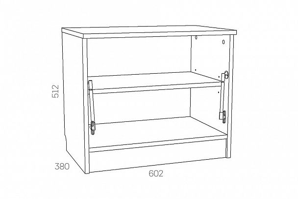 Тумба для обуви Оливия НМ 040.47 - Вид 3