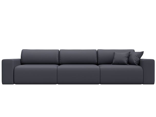 Диван прямой Лига-036 НПБ Классик Лонг Экокожа серый - Вид 2