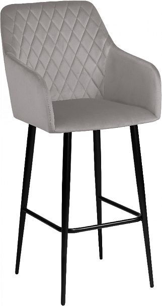 Барное поворотное кресло Барли К, Confetti silver/черный - Вид 4