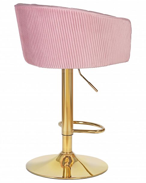 Стул барный DOBRIN DARCY GOLD (розовый велюр (1922-16)) - Вид 4