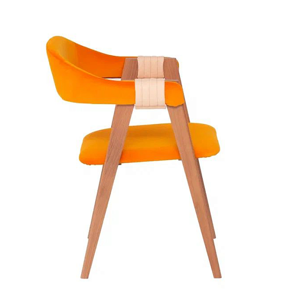 Полукресло Dolche, Велюр оранжевый - Вид 4