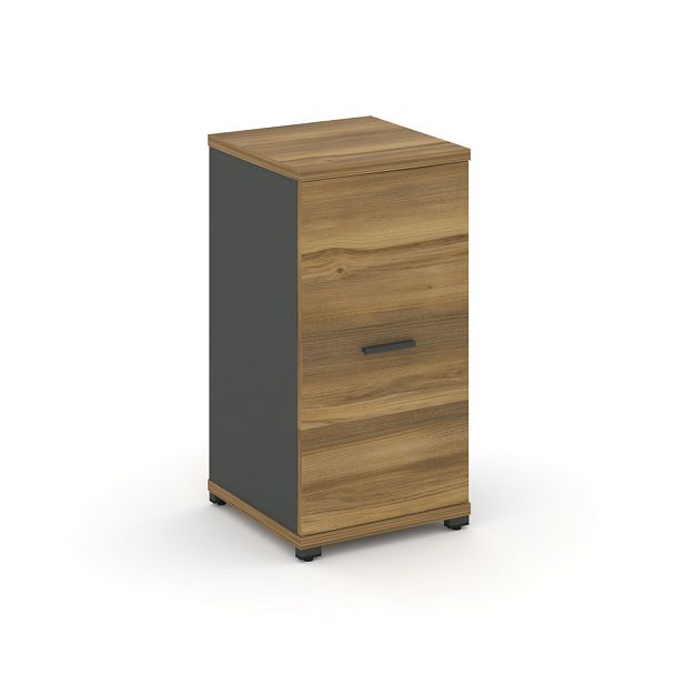 Concept Шкаф 1 узкая секция, 2 ниши CN.STU.E-213 A Сандал Янтарный/Антрацит/Металл Антрацит 420*420*818 - Вид 1