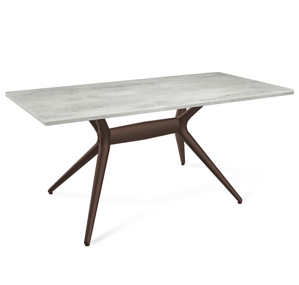 Стол Sheffilton SHT-TU30-2/TT 120/80 МДФ коричневый/бетон светлый - Вид 2