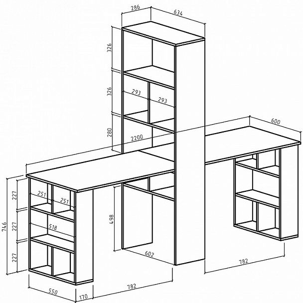 Стол компьютерный Феликс-455 - Вид 2
