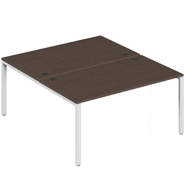 Бенч-система на 2 места Trend Metal 160x147x75 тёмный дуб - Вид 1