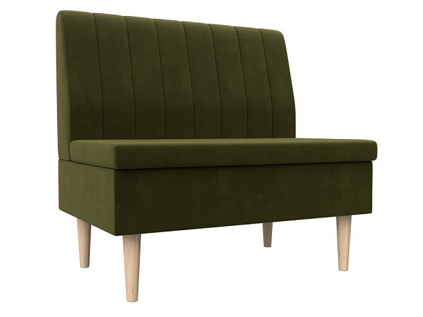 Диван прямой Мини Микровельвет зеленый - Вид 1