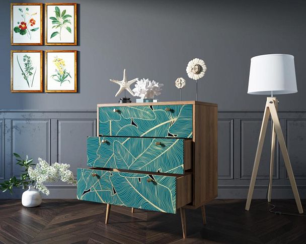 Комод Berber три ящика 41 принт арт BB40/Print_41 - Вид 2