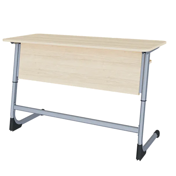 Парта Smart на плоскоовале 2М (столеш. ЛДСП ЗУ, экран ЛДСП, полка), гр.5-7 - Вид 2