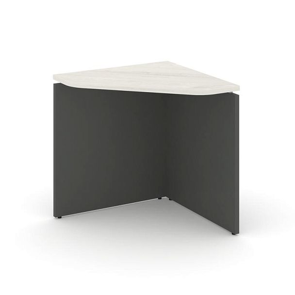 Стайл Проджект Угловой элемент стола SN-D.USP-001 Дуб Наварра/Антрацит NEW/Металл Белый 600*600*750 - Вид 1