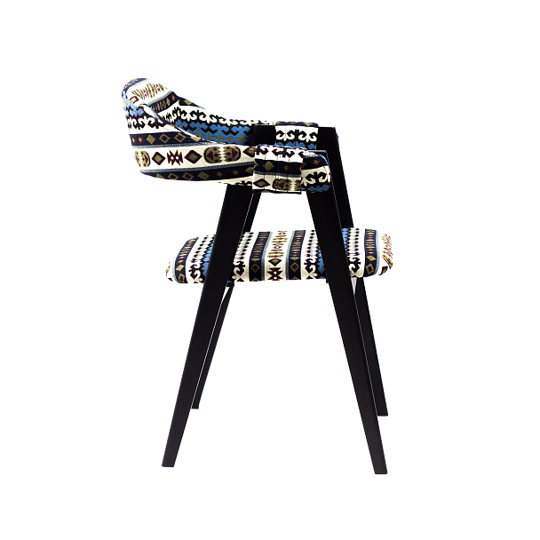 Полукресло Dolche Гобелен Kilim 205, ножки бук, морилка черная - Вид 4