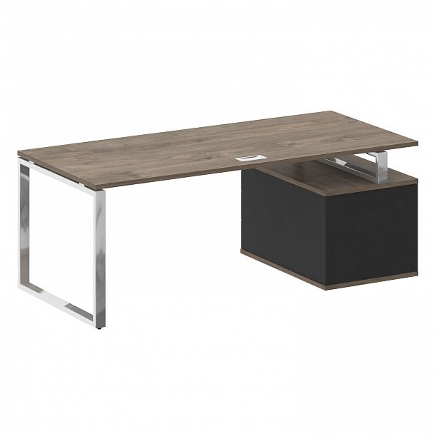 Стол с опорной тумбой "Shift" SK.SRT-200 дуб мали/антрацит - Вид 2