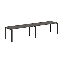 Стол 2-х местный EUWST 3580 Мокко/Черный 3526х800х750 EDIS - Фото предпросмотра