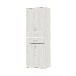 НЕЛЬСОН ШК 05 (СОЛО-5) Шкаф (0.800х2,200х0,500) дуб крафт белый/дуб крафт белый - Фото предпросмотра