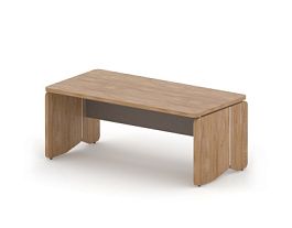 АККОРД/ACCORD RACR001-18x9 Стол руководителя 1800х900х750 Акация Шеффилд/Серый камень - Фото предпросмотра