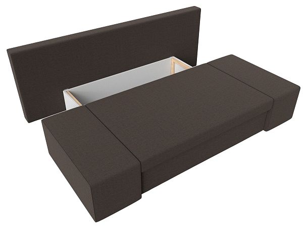 Диван прямой Сан Марко Рогожка коричневый - Вид 7