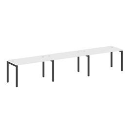 Metal System Quattro Р. ст. на 3 раб. места на П-образном м/к 50БП.СМ-3.3 Белый/Антрацит металл 4200*720*750 - Фото предпросмотра