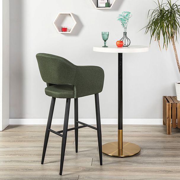 Кресло Бар.Oscar тёмно-зеленый/черный - Вид 11