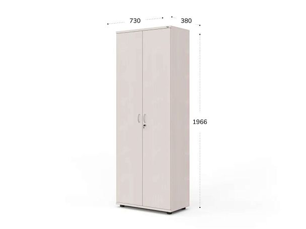 UNITY РШ-01 ДУБ МОЛОЧНЫЙ Гардероб Прямой 730х380х1966 - Вид 8