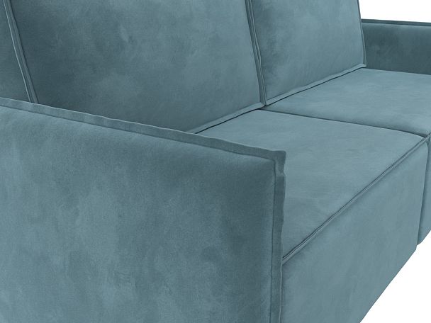 Диван прямой Либерти (полностью велюр бирюзовый) - Вид 4