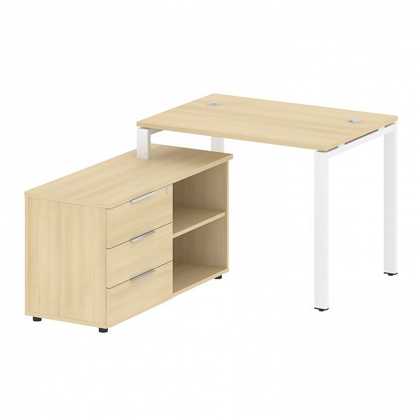 Рабочая станция "Metal System" БП.РС-СТС-2.1 акация/белый - Вид 2