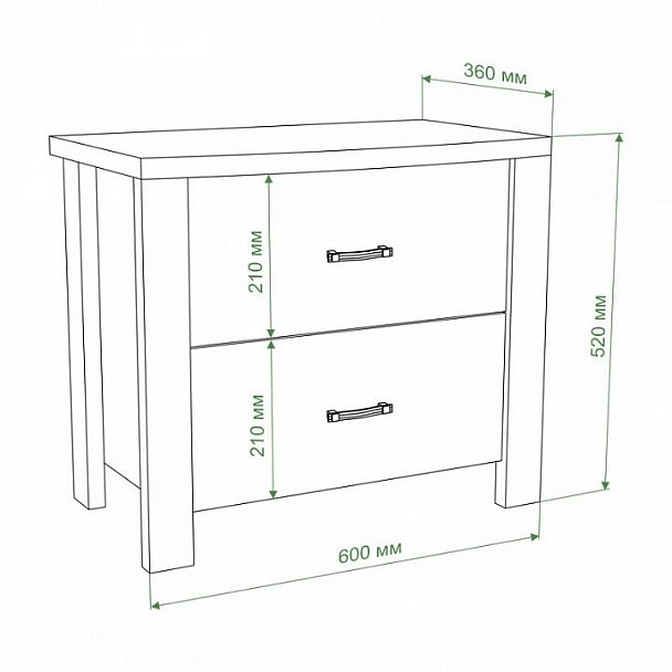 Тумбочка Бартоло ТКД Карамель/Шамони - Вид 2