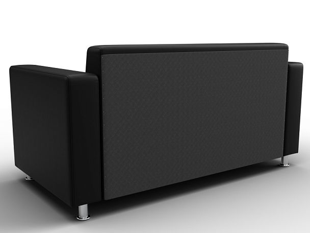 Диван прямой Лига-093 ВН Экокожа черный - Вид 5