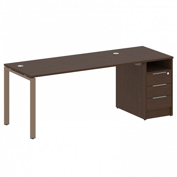 Рабочая станция "Metal System" БП.РС-СТП -1.4 венге/мокко - Вид 1