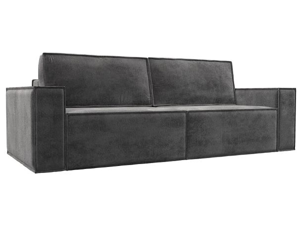 Диван прямой Куба Велюр серый - Вид 1