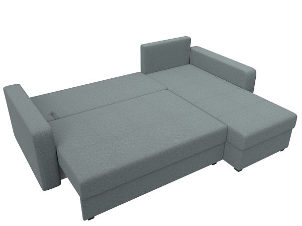 Диван угловой Ливерпуль Лайт правый угол Рогожка серый - Вид 8