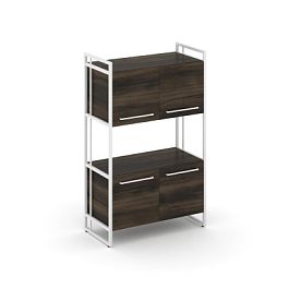 Rift Шкаф 3 ниши широкий RF.SS-33 Дуб Мали/Металл Белый 798*396*1286 - Фото предпросмотра