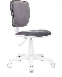 Кресло детское Бюрократ CH-W204NX серый Italia 26 крестов. пластик пластик белый - Фото предпросмотра