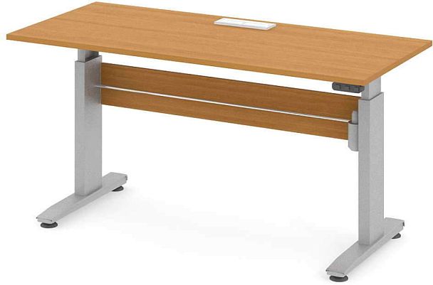 Стол офисный рабочий С-ТРС53 "Трансформер"  ПК-ТРС-СТ180Х80КК/ЭРД-В1-24 ольха - Вид 1