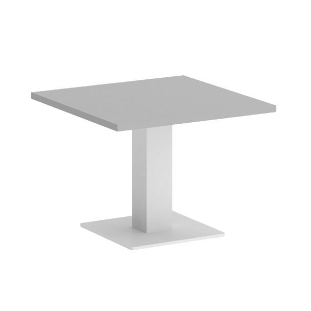 Home Office Стол журнальный квадратный VR.SP-5-60.2G Серый/Белый металл 600*600*450 - Вид 1