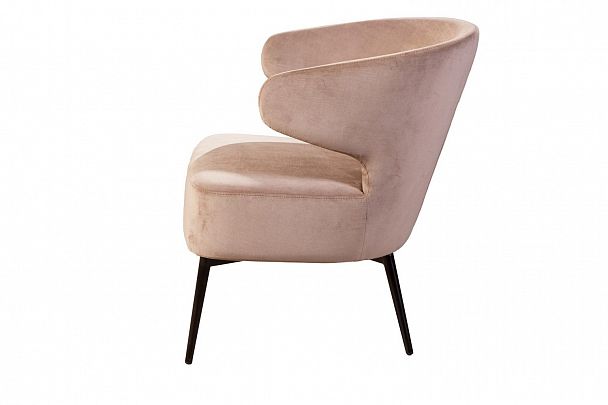 Кресло Richard, бархат бежевый 5 - Вид 4