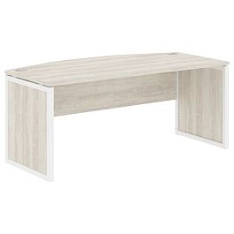 Стол руководителя XQPET 189 Сосна Эдмонт/Белый 1800х914х750 XTEN-QP - Фото предпросмотра
