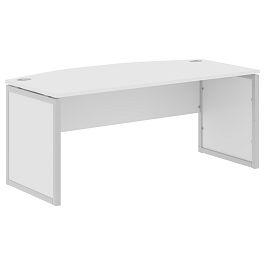 Стол руководителя XQPET 189 Белый/Алюминий 1800х914х750 XTEN-QP - Фото предпросмотра