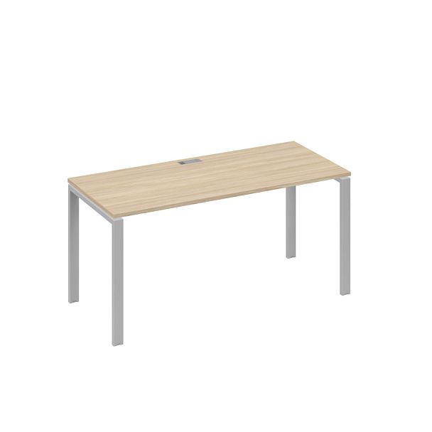 Стол письменный на металлокаркасе UNO A4 А4 Б1 015 БП дуб скандинавский / металлокаркас серый - Вид 1