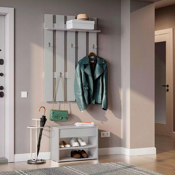 мс Айден ВШ06-800 серый ЛДСП/серый ЛДСП (СНЯТО) - Вид 2