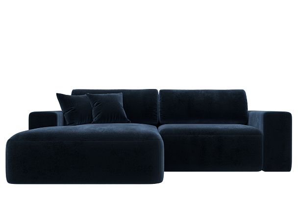 Диван угловой Лига-036 НПБ Классик левый угол Велюр синий - Вид 2
