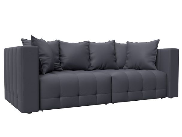 Диван прямой Лига-052 НПБ Экокожа серый - Вид 1